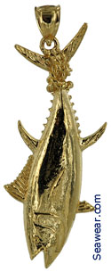 tail roped tuna jewelry charm