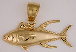 yellowfin tuna jewelry pendant