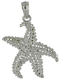 14kt white gold starfish jewelry