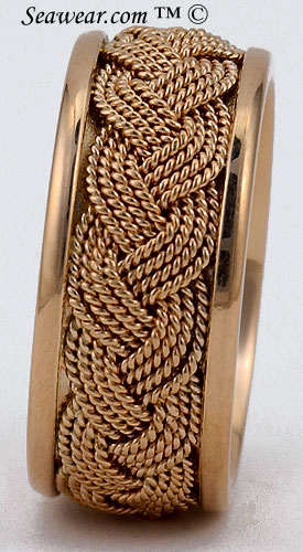 four strand turks head braid ring