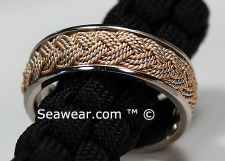 8mm turks head braided ring