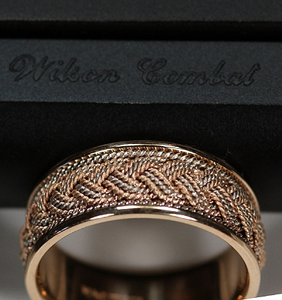 Freedom's Cup Turks head braided wedding band