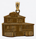 The Manse Bed and Breakfast Inn of Cape May pendant in detailed 14kt