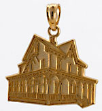 14kt pendant of The Victorian Rose in Cape May