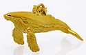 14kt humpback whale pendant.