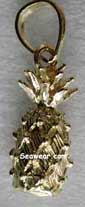 14kt gold pineapple jewelry charm