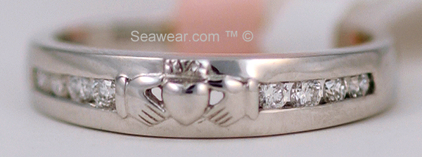 white gold diamond eternity band